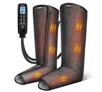 Masseur de jambes RENPHO avec chaleur, masseur de mollets à compression d’air pour la relaxation musculaire, 5 intensités & 5 modes de massage, double fermeture éclair, cadeau pour femmes & hommes