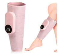 Masseur de jambes sans fil, masseur de jambes d'air, masseur pour la circulation sanguine et soulager la douleur, masseur 3 intensités et 3 modes, rose