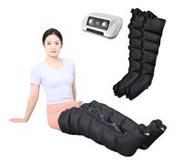 Masseur de jambes Widppsopt pour la douleur et la circulation : bottes électriques de compression d'air avec drainage lymphatique, masseur de mollet et système de récupération pour la santé