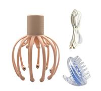 Masseur de la tête de poulpe, massage des cheveux de poulpe | Machine de massage de tête de poulpe sans fil,Dispositif de relaxation du corps électrique léger pour la maison, les voyages, l'hôtel, le
