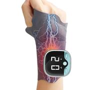 Masseur de mains chauffant - Appareil de massage relaxant du poignet sans fil | Thérapie chauffante réglable sans fil | Hommes Seniors Gamers Musiciens Artistes Dactylographes Maison Bureau Voyage Voi