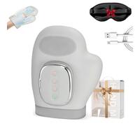 Masseur de Mains sans Fil Master, Gant de Massage électrique for Les Mains avec Fonction chauffante et compressive, 5 Niveaux d'intensité et 3 réglages de Chaleur, Coussin d'air Rechargeable