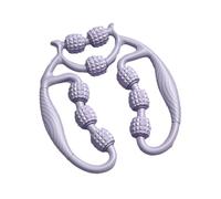 Masseur De Mollet 9 Roues, Multifonctionnalité Ring Clamp for Massage, Rouleau De Massage Cellulite, Pour Les Cuisses Rouleau En Mousse, Soulage La Fatigue Pour Les Bras, L'abdomen, Jambes (Violet)