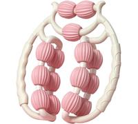 Masseur De Mollet for Women Men, Upgraded Calf Massager 10x11" Annular EVA & PP Leg/Arm Massager, for Relaxing & Shaping Leg, Neck & Arm Muscles (Mise à niveau Rose)
