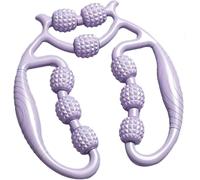 Masseur De Mollet for Women Men, Upgraded Calf Massager 10x11" Annular EVA & PP Leg/Arm Massager, for Relaxing & Shaping Leg, Neck & Arm Muscles (Violet)