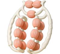 Masseur De Mollet for Women Men, Upgraded Calf Massager 10x11" Annular EVA & PP Leg/Arm Massager, for Relaxing & Shaping Leg, Neck & Arm Muscles (Mise à niveau Orange)