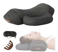 Masseur de nuque 3-en-1 Fisiorest, Artuvate Cervicale Fisiorest, masseur cervical pour les douleurs cervicales, masseur de tissus profonds pour les épaules (Black)