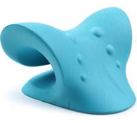 Masseur de nuque, Coussin cervical pour le soulagement de la douleur, Coussin cervical orthopédique pour la correction de la posture - NECKSTRECH bleu