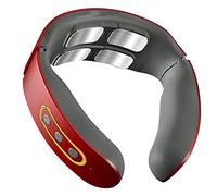 Masseur de Nuque Portable sans fil, Appareil de Massage de Cou Intelligent à Impulsion électrique avec 5 Modes 9 Intensités et 3 Fonction de Chauffage pour Soulager les Douleurs Physiothérapie
