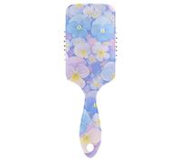 Masseur de pensées bleues et roses mignonnes pour cheveux bouclés démêlés pour cheveux raides avec poignée ergonomique cepillo para cabello