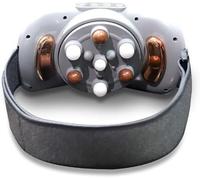 Masseur de pétrissage abdominal intelligent, 5 modes, 3 niveaux d'intensité, compresse chaude à température constante, soulagement des douleurs abdominales, du cou, la taille et des jambes