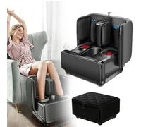 Masseur De Pieds Avec Chaleur, Appareil De Massage Des Pieds Shiatsu Électrique Masseur Mollets Et Pieds 2-en-1, Avec 3 Niveaux Arrêt Automatique Pour Soulager La Fasciite Plantaire(Black)