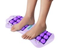 Masseur de pieds avec rouleau | Double rouleau musculaire avec perles magnétiques - Outil de relaxation portable avec 24 roues en forme de - Pour travail et relaxation sur et talon