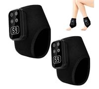 Masseur De Pieds Chauffant 3 En 1, Masseur Triple Méthode, Conception Ergonomique, Fonctions Tactiles Et De Synchronisation Intelligentes For Les Pieds Et Les Mollets(Black-2pcs)