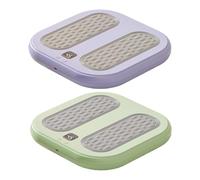 Masseur de pieds chauffant - 3 niveaux de chauffage et de confort vibrant, chauffe-pieds portable pour la relaxation, chauffe-pieds électrique avec doublure en peluche, appareil de thérapie thermique,