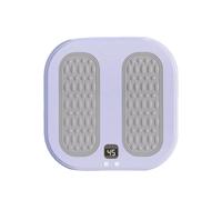 Masseur de pieds chauffant, chauffe-pieds chauffant à vibration, chauffe-pieds électrique de 30,5 cm avec température réglable, tissu en peluche douce avec base antidérapante, appareil de relaxation