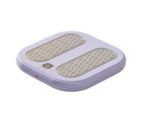 Masseur de pieds chauffant - Chauffe-pieds électrique | Massage plantaire thermique | 3 températures, 3 modes de vibration, portable, recharge USB, pour maison, bureau, hiver, relaxation de la chaleur