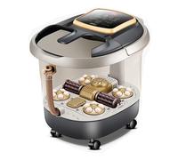 Masseur de pieds de luxe avec rouleaux Shiatsu automatiques, surtension des bulles et température réglable - trempage de pédicure, thérapie par pierres, minuterie pour un soulagement ultime des pieds