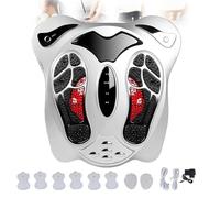 Masseur de pieds électrique for la circulation | Stimulateur musculaire TENS EMS avec 8 coussinets | Améliore la circulation sanguine des jambes, soulage la neuropathie