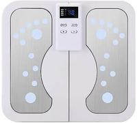 Masseur de pieds EMS, appareil de massage Shiatsu portable 2 en 1 for les pieds et le dos, thérapie par la chaleur relaxant la fatigue, soulagement des douleurs musculaires, favorisant la circulation