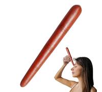 Masseur de pieds en bois 14 cm - petit outil de relaxation portable pour le soulagement du stress | Rouleau en bois léger pour pieds, thérapie confortable, voyage, maison, utilisation du bureau, soins