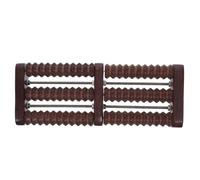 Masseur de Pieds en Bois de Caryer, Rouleau Ergonomique Double | Bois à Grain Visible, Usage Silencieux sans Électricité, pour Talons, Mollets, Bureau et Récupération