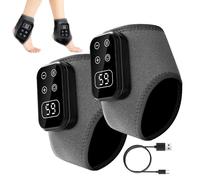 Masseur de pieds et chevilles - 6 niveaux réglables 5 modes sans fil rechargeable - Masseur chauffant pied cheville - Pour Maison Salon Chambre Travail Post-Exercice