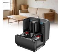 Masseur De Pieds Et Mollets Avec Fonctions De Chauffage, De Pétrissage, De Vibration Massage Shiatsu Des Pieds Pour La Maison Ou Le Bureau, Cadeau Femmes Et Hommes(Black)