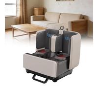 Masseur De Pieds Et Mollets Avec Fonctions De Chauffage, De Pétrissage, De Vibration Massage Shiatsu Des Pieds Pour La Maison Ou Le Bureau, Cadeau Femmes Et Hommes(Off-white)