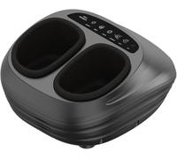 Masseur de pieds, machine Shiatsu chauffante avec compression d'air, pétrissage profond, télécommande, utilisation comme chauffe-pieds sous le bureau, cadeau pour les parents, noir