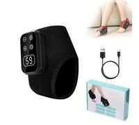 Masseur De Pieds, Masseur De Cheville Et De Pied Avec Chaleur Et Vibrations, 5 Modes De Massage Et 6 Niveaux De Chaleur, Portable Rechargeable For La Semelle Du Talon(A-black,1pc)