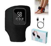 Masseur De Pieds, Masseur De Cheville Et De Pied Avec Chaleur Et Vibrations, 5 Modes De Massage Et 6 Niveaux De Chaleur, Portable Rechargeable For La Semelle Du Talon(B-black,1pc)
