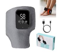 Masseur De Pieds, Masseur De Cheville Et De Pied Avec Chaleur Et Vibrations, 5 Modes De Massage Et 6 Niveaux De Chaleur, Portable Rechargeable For La Semelle Du Talon(B-gray,1pc)