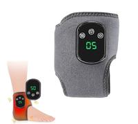 Masseur De Pieds, Masseur De Cheville Et De Pied Avec Chaleur Et Vibrations, 5 Modes De Massage Et 6 Niveaux De Chaleur, Portable Rechargeable For La Semelle Du Talon(C-gray,1pc)