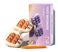 Masseur de Pieds, Masseur de Pieds Shiatsu, Masseur Pieds Double Taille, Masseur à Main avec Picots d'Acupression,Libère les Tensions et Revitalise,Utilisation Facile au Bureau ou à la Maison