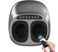 Masseur de Pieds Multi-Fonctions | Shiatsu masseur pieds pétrissage | avec Chaleur et Compression dAir | Appareil reflexologie plantaire | Pour Bureau & Détente à Domicile (Black)