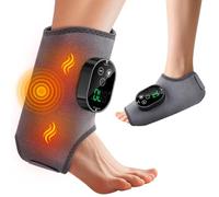 Masseur de pieds sans fil pour neuropathie - 6 niveaux de chaleur et 3 modes de vibration - Appareil de massage pour la voûte plantaire, la cheville et le mollet, pour soulager la douleur et la
