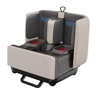 Masseur de pieds Shiatsu avec chaleur, avec roulement de pétrissage, fonction de chaleur intégrée, détente pour la maison ou le bureau, noir (beige)