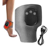 Masseur de pieds - Tissu de plongée avancé ABS 18 x 13 x 5,5 cm 1800 mAh | Attelle de cheville chauffante | Masseur de cheville sans fil 5 réglages de chaleur 3 modes de vibration, rechargeable par