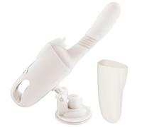 Masseur de Plaisir Femme avec Chauffage, Stimulation Vibrante et Pénétration, 9 Vitesses Vibrations et Mouvements, Ventouse Antidérapante, Jouet Intime pour Plaisir Féminin