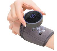 Masseur de poignet chauffant - Attelle de vibration thermique réglable sans fil | Masseur sans fil rechargeable de 1200 mAh, 39 x 11,5 cm, 114,7 g, pour poignet à la main, utilisation à la maison, au