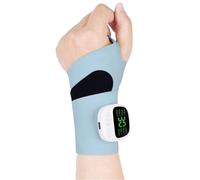 Masseur De Poignet Électrique Réglable Rechargeable Coussin Chauffant for Les Mains Portable Masseur De Poignet Du Canal Carpien(Blue)