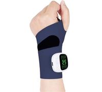 Masseur De Poignet Électrique Réglable Rechargeable Coussin Chauffant for Les Mains Portable Masseur De Poignet Du Canal Carpien(Dark Blue)