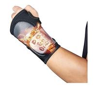 Masseur de poignet portable avec vibration de chauffage, attelle de poignet rechargeable, support de poignet du tunnel carpien à compression manuelle, instrument de décompression électrique du poign