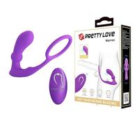 Masseur de prostate avec anneau Pretty Love Waren rose