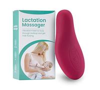 Masseur de sein Masseur de lactation pour l'allaitement Masseur de sein en silicone étanche pour pomper l'allaitement Chaleur et vibration pour améliorer le débit de lait, la congestion et la mammite