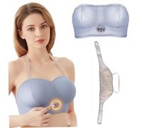 Masseur de sein masseur de sein lactation avec chaleur constante pour le soutien d'alimentation soutien-gorge chauffant réglable avec alimentation USB