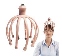 Masseur de tête de poulpe | Grattoir manuel avec griffe pour relaxation profonde et réduction du stress - cuir chevelu humide Office Home Spa une