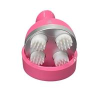 Masseur de tête électrique avec 4 modes de vitesse, double rotation, nœuds de massage en silicone, masseur portable sans fil pour la tête, le cou, les épaules, le corps, les animaux de compagnie