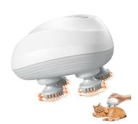 Masseur de Tete électrique Cuir Chevelu, Masseur Cuir Chevelu électrique, Massage Tete avec 4 Têtes de Massage et 6 Modes, Head Massager pour la Croissance des Cheveux, Relaxation du Stress